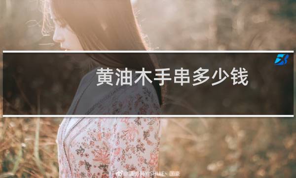 黄油木手串多少钱