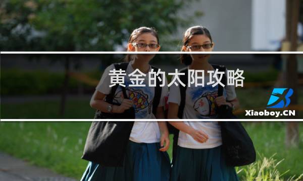 黄金的太阳攻略