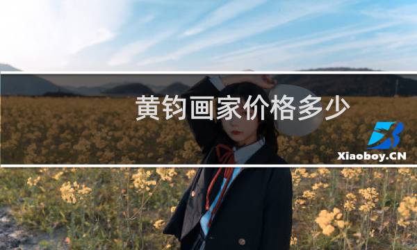 黄钧画家价格多少