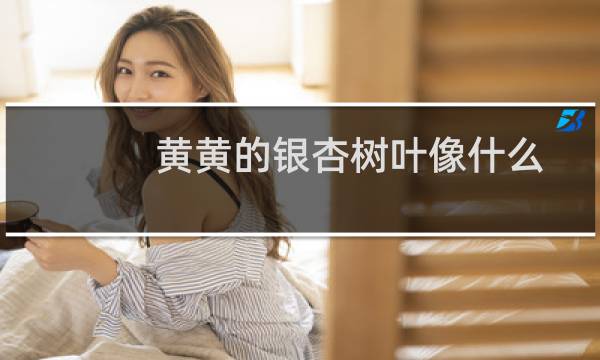 黄黄的银杏树叶像什么