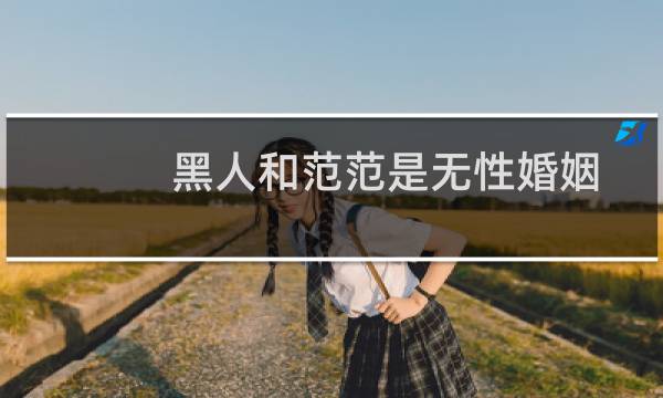 黑人和范范是无性婚姻