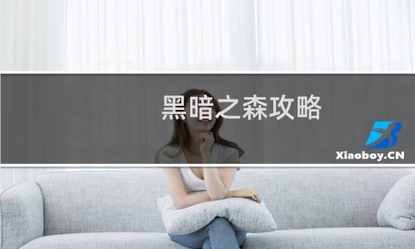 黑暗之森攻略