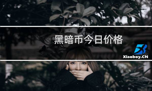 黑暗币今日价格