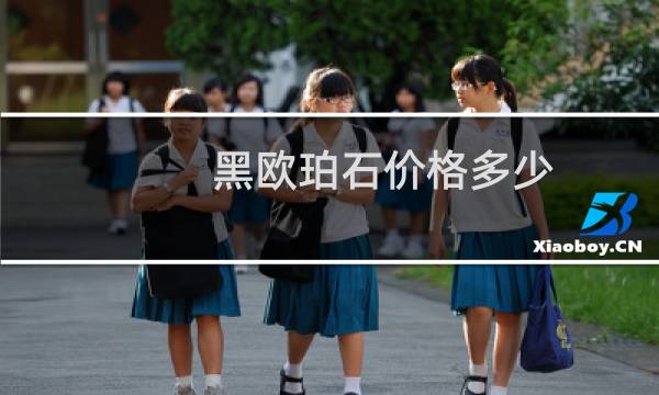 黑欧珀石价格多少