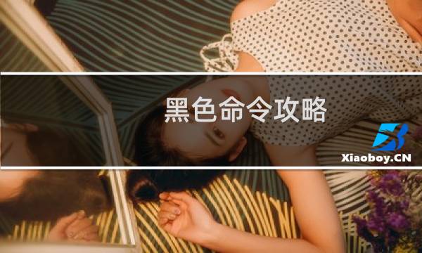 黑色命令攻略