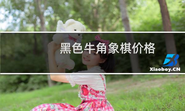 黑色牛角象棋价格