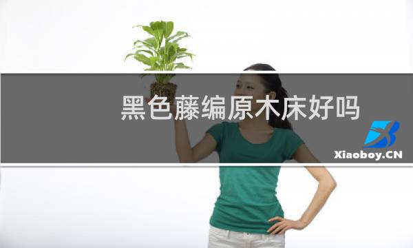 黑色藤编原木床好吗