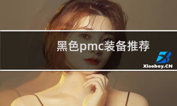 黑色pmc装备推荐