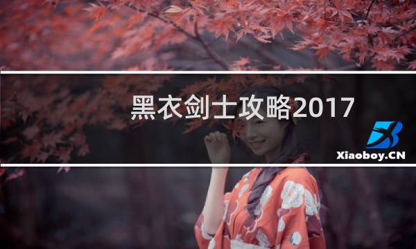 黑衣剑士攻略2017