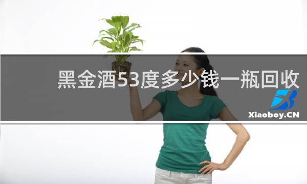 黑金酒53度多少钱一瓶回收