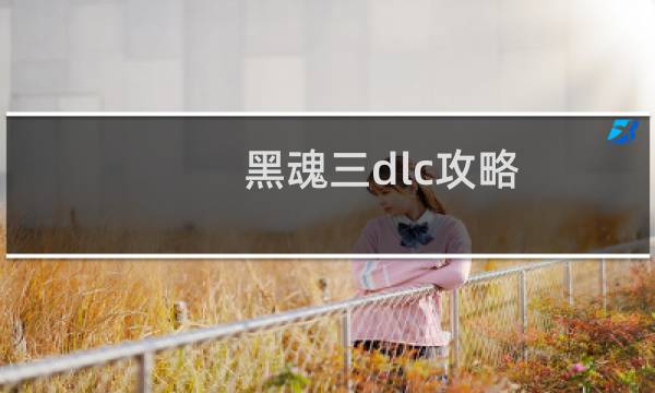 黑魂三dlc攻略