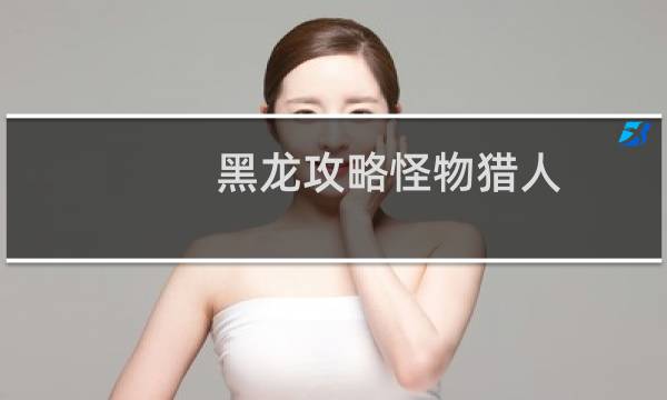 黑龙攻略怪物猎人