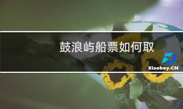 鼓浪屿船票如何取