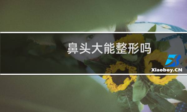 鼻头大能整形吗