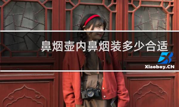 鼻烟壶内鼻烟装多少合适
