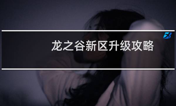 龙之谷新区升级攻略