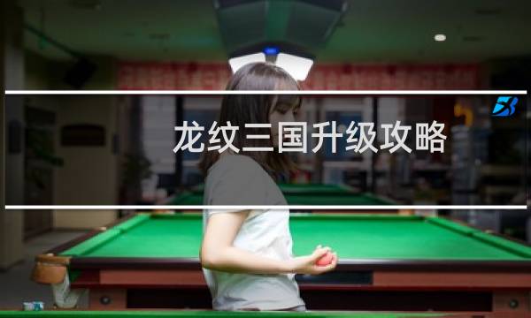 龙纹三国升级攻略