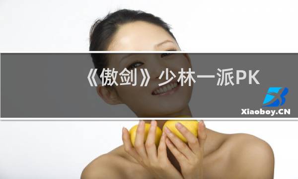 《傲剑》少林一派PK攻略