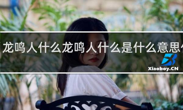 【龙鸣人什么龙鸣人什么是什么意思什么梗