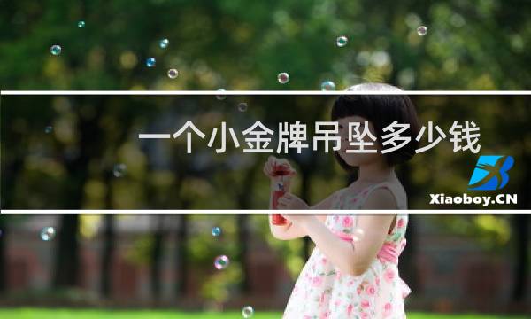 一个小金牌吊坠多少钱