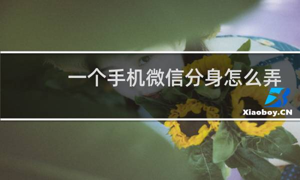 一个手机微信分身怎么弄