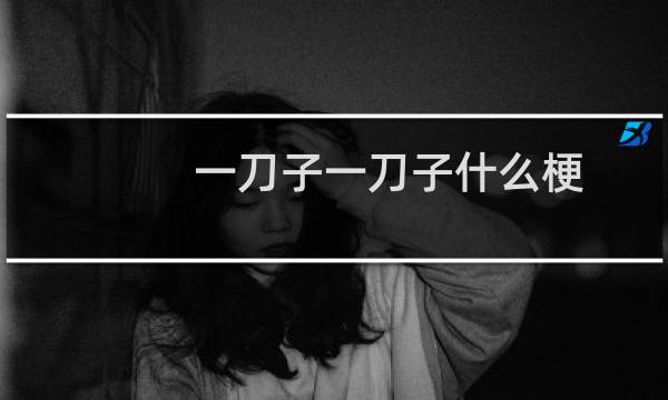 一刀子一刀子什么梗