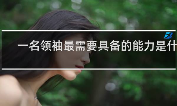 一名领袖最需要具备的能力是什么
