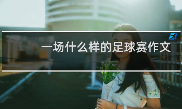 一场什么样的足球赛作文