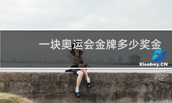一块奥运会金牌多少奖金