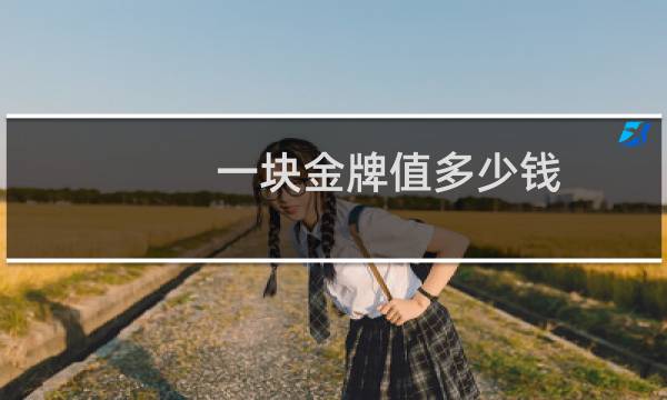 一块金牌值多少钱