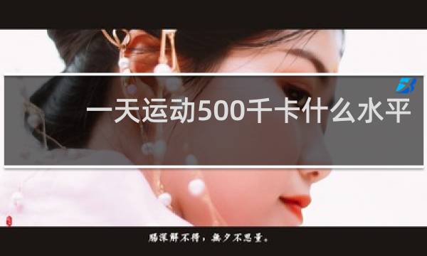 一天运动500千卡什么水平