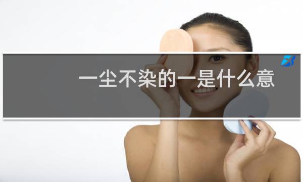 一尘不染的一是什么意思（一尘不染的含义）图片