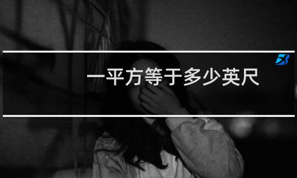 一平方等于多少英尺