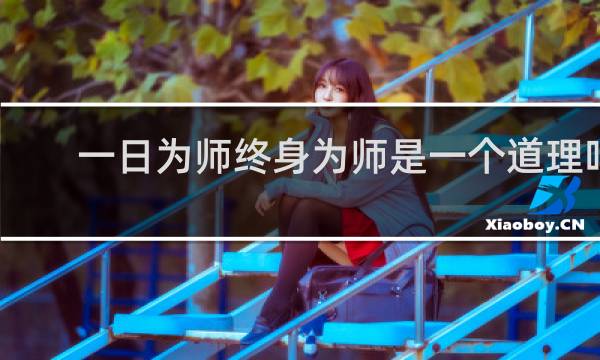 一日为师终身为师是一个道理吗