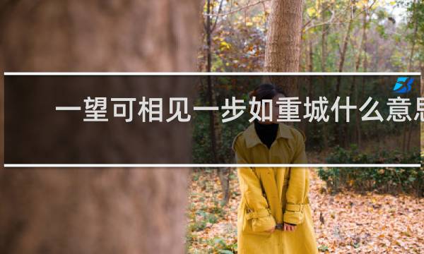 一望可相见一步如重城什么意思