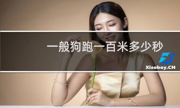 一般狗跑一百米多少秒