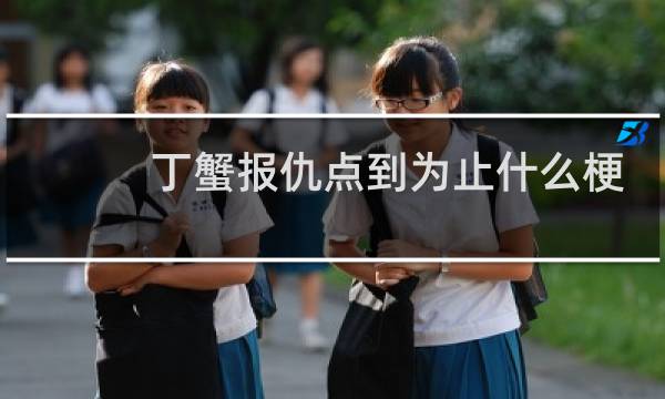 丁蟹报仇点到为止什么梗？什么梗