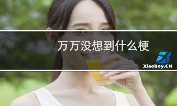 万万没想到什么梗