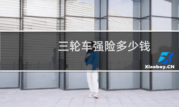 三轮车强险多少钱