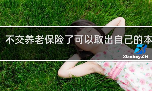 不交养老保险了可以取出自己的本金吗图片
