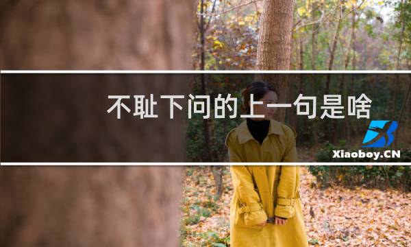 不耻下问的上一句是啥（不耻下问的上一句是什么）图片