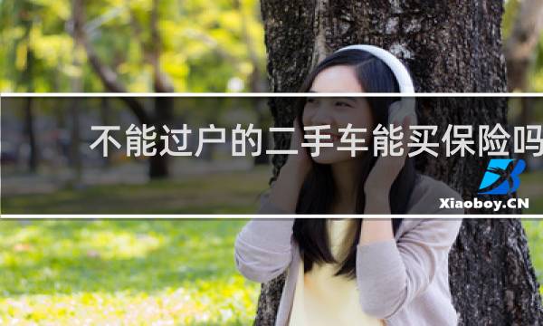 不能过户的二手车能买保险吗图片
