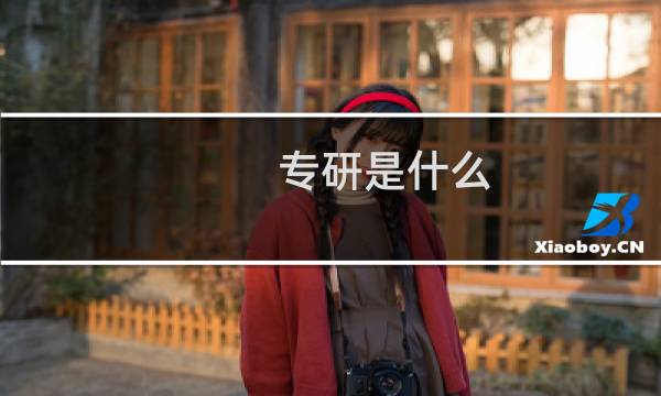 专研是什么