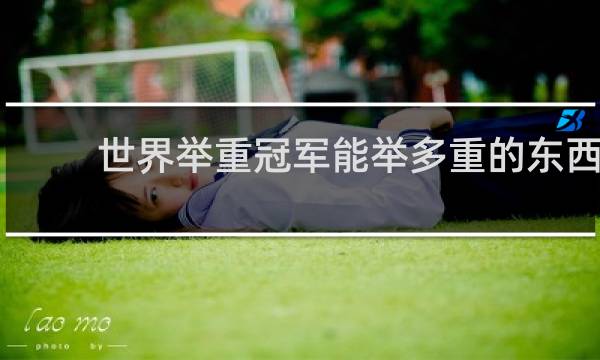 世界举重冠军能举多重的东西