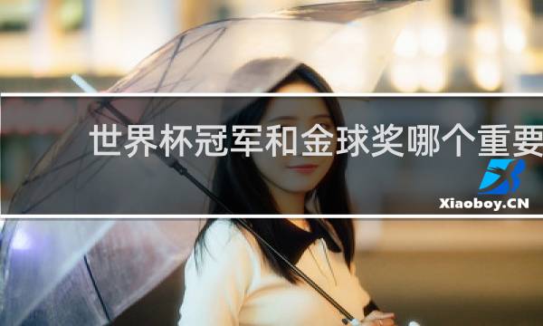 世界杯冠军和金球奖哪个重要