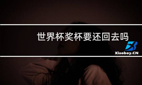 世界杯奖杯要还回去吗