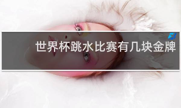 世界杯跳水比赛有几块金牌
