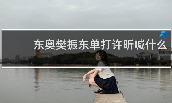 东奥樊振东单打许昕喊什么