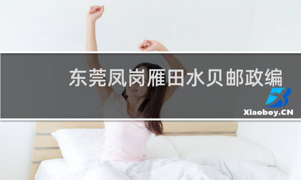 东莞凤岗雁田水贝邮政编码是多少