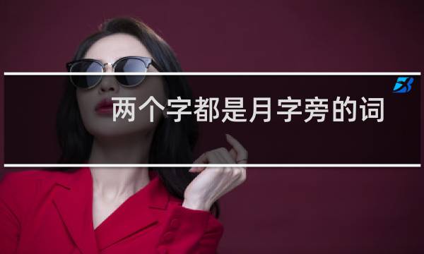 两个字都是月字旁的词